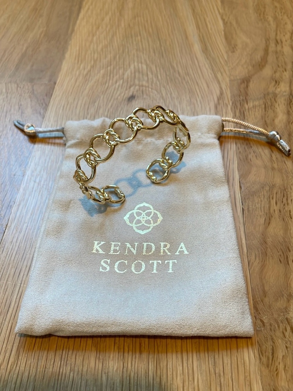 Kendra Scott Gold Open-Link Cuff Bracelet